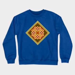 Scandinavian ornament with Celtic knot Crewneck Sweatshirt